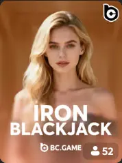 Iron Blackjack BC Game Mauritius game cover