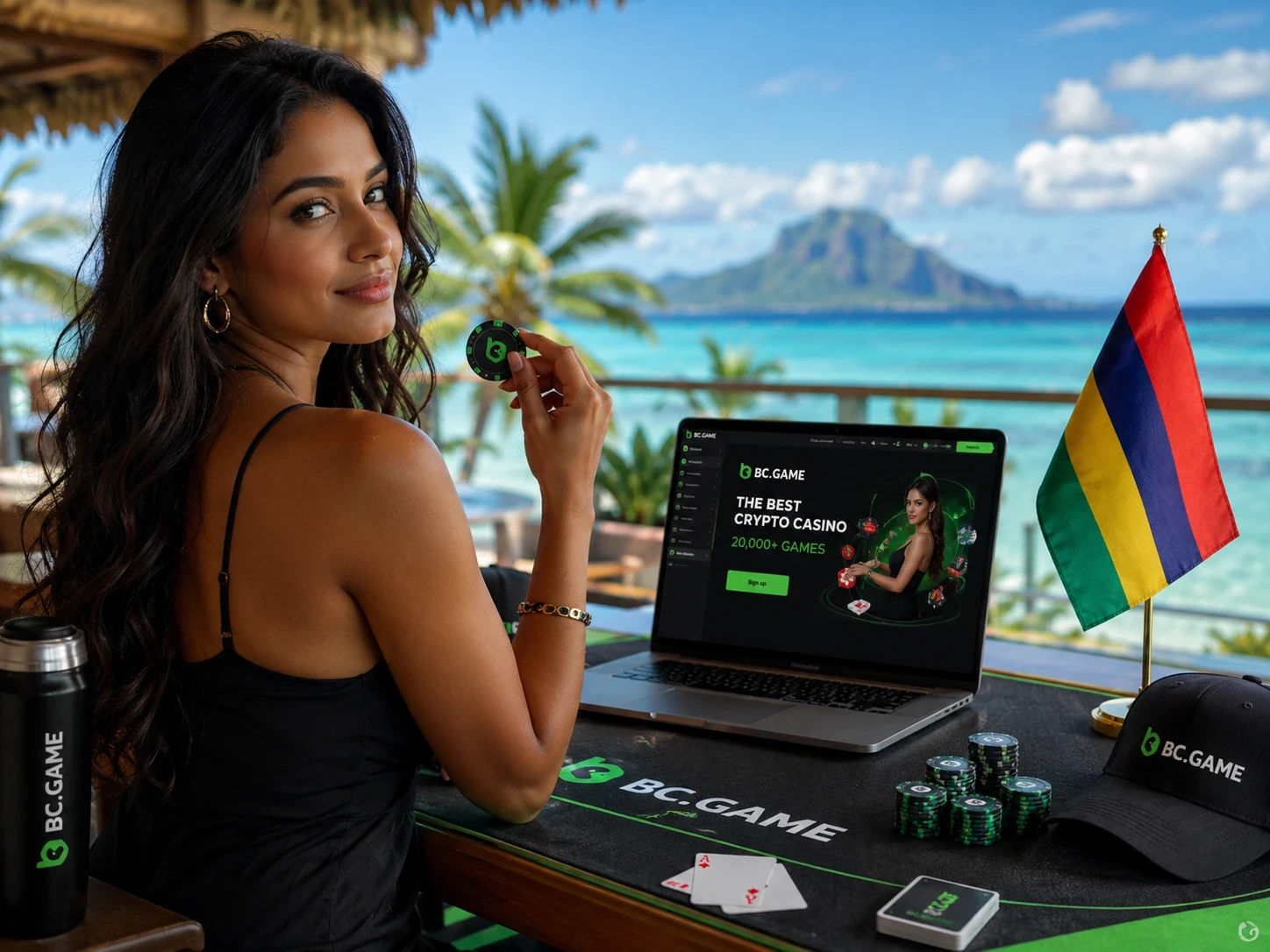 Player at BC Game Mauritius Casino